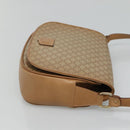 CELINE Macadam Canvas Shoulder Bag Beige Auth BA971-3