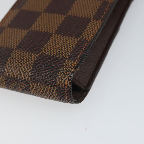 LOUIS VUITTON Damier Ebene Etui Cigarette Case N63024 LV Auth BA9710