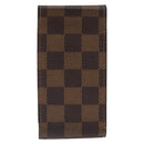 LOUIS VUITTON Damier Ebene Etui Cigarette Case N63024 LV Auth BA9710-2