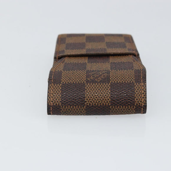 LOUIS VUITTON Damier Ebene Etui Cigarette Case N63024 LV Auth BA9710