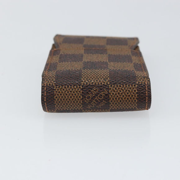 LOUIS VUITTON Damier Ebene Etui Cigarette Case N63024 LV Auth BA9710