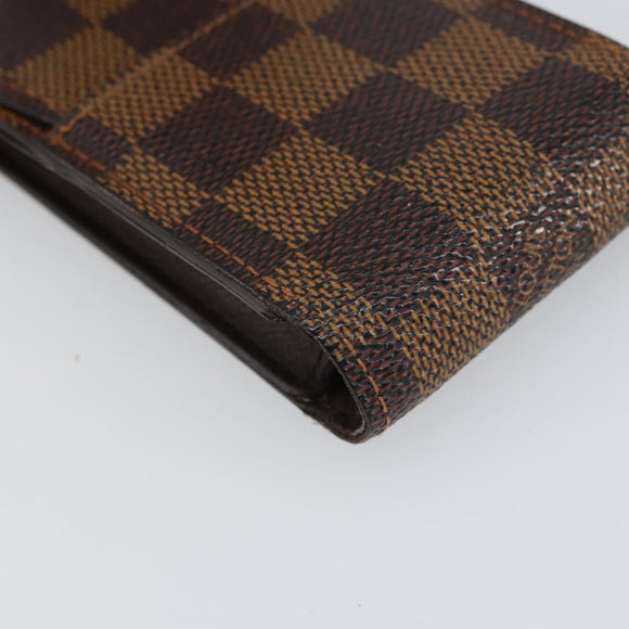 LOUIS VUITTON Damier Ebene Etui Cigarette Case N63024 LV Auth BA9710