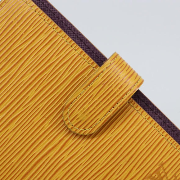 LOUIS VUITTON Epi Agenda PM Day Planner Cover Yellow R20059 LV Auth BA9711