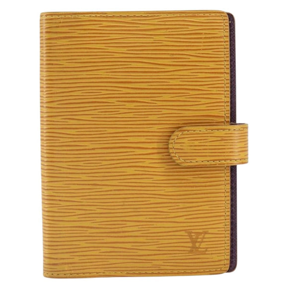 LOUIS VUITTON Epi Agenda PM Day Planner Cover Yellow R20059 LV Auth BA9711