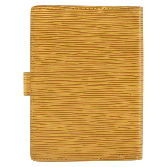 LOUIS VUITTON Epi Agenda PM Day Planner Cover Yellow R20059 LV Auth BA9711