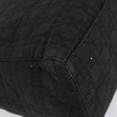 Christian Dior Canage Hand Bag Nylon Black Gold Auth BA9714-15
