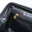 FENDI Pecan Canvas Hand Bag Black Brown gold Auth BA9717-21