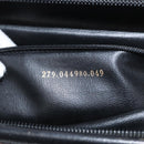 FENDI Pecan Canvas Hand Bag Black Brown gold Auth BA9717-12