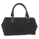 FENDI Pecan Canvas Hand Bag Black Brown gold Auth BA9717-2