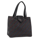 BOTTEGA VENETA INTRECCIATO Hand Bag Leather Brown Gold Auth BA9718-1