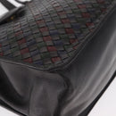 BOTTEGA VENETA INTRECCIATO Hand Bag Leather Brown Gold Auth BA9718-10