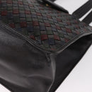 BOTTEGA VENETA INTRECCIATO Hand Bag Leather Brown Gold Auth BA9718-11