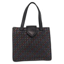 BOTTEGA VENETA INTRECCIATO Hand Bag Leather Brown Gold Auth BA9718-2