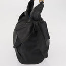 Salvatore Ferragamo Tote Bag Leather Black Gold Auth BA9720-4