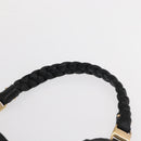 Salvatore Ferragamo Tote Bag Leather Black Gold Auth BA9720-8