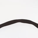 CHANEL Matelasse Shoulder Bag Nylon Brown Silver CC Auth BA9723-14