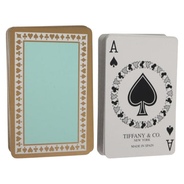 TIFFANY&Co. Playing Cards Turquoise Blue Auth BA9724