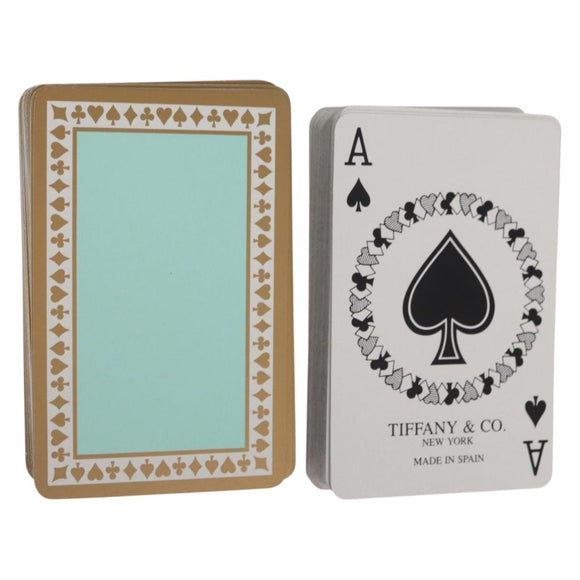 TIFFANY&Co. Playing Cards Turquoise Blue Auth BA9724