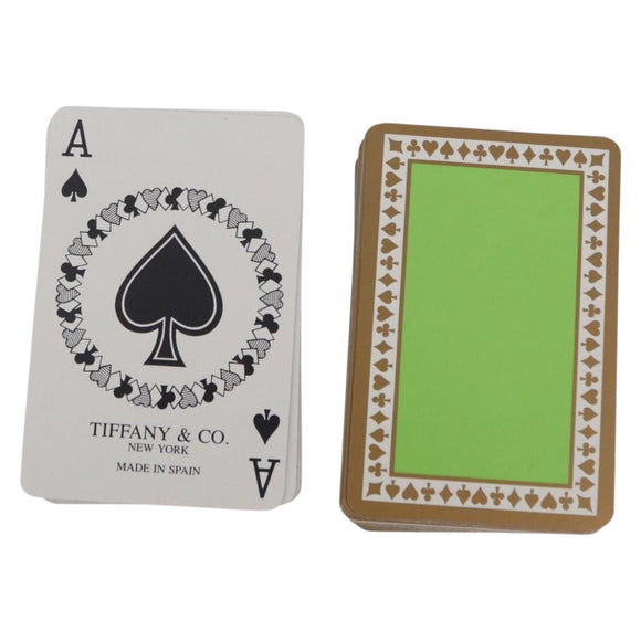 TIFFANY&Co. Playing Cards Turquoise Blue Auth BA9724