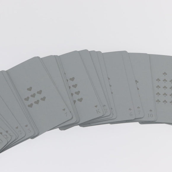 Christian Dior Playing Cards Silver Auth BA9725