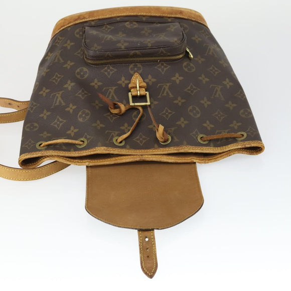 LOUIS VUITTON Monogram Montsouris MM Rucksack M51136 LV Auth BA9729