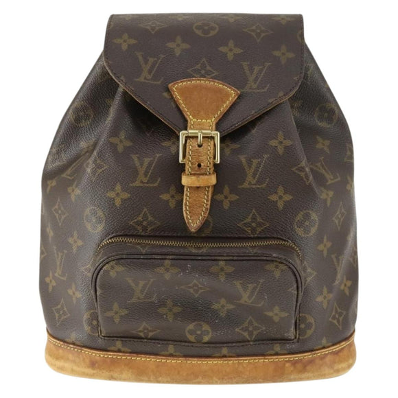 LOUIS VUITTON Monogram Montsouris MM Backpack M51136 LV Auth BA9729