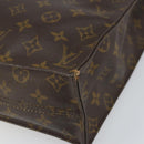 LOUIS VUITTON Monogram Sac Plat Hand Bag M51140 LV Auth BA9730-9