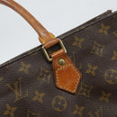 LOUIS VUITTON Monogram Sac Plat Hand Bag M51140 LV Auth BA9730-10