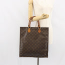 LOUIS VUITTON Monogram Sac Plat Hand Bag M51140 LV Auth BA9730-19