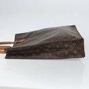 LOUIS VUITTON Monogram Sac Plat Hand Bag M51140 LV Auth BA9730-4