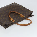 LOUIS VUITTON Monogram Sac Plat Hand Bag M51140 LV Auth BA9730-6