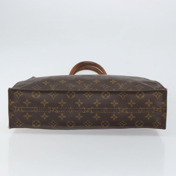 LOUIS VUITTON Monogram Sac Plat Hand Bag M51140 LV Auth BA9730