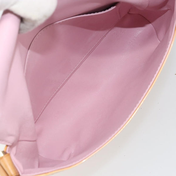 LOUIS VUITTON Vernis Thompson Street Bag Marshmallow Pink M91070 LV Auth BA9732