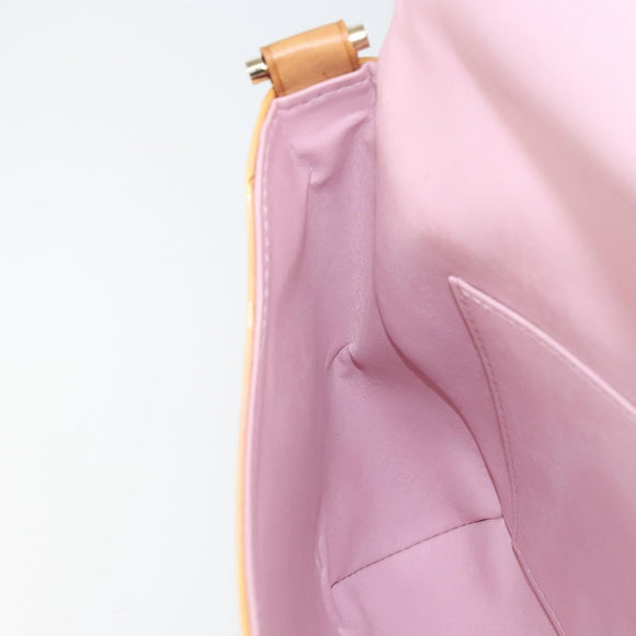 LOUIS VUITTON Vernis Thompson Street Bag Marshmallow Pink M91070 LV Auth BA9732