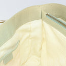 CELINE Boogie Hand Bag Leather Green Gold Auth BA9733-18