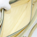 CELINE Boogie Hand Bag Leather Green Gold Auth BA9733-21