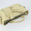 CELINE Boogie Hand Bag Leather Green Gold Auth BA9733-6