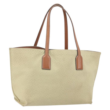 LOEWE Anagram Tote Bag Canvas Beige Auth BA9735