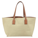 LOEWE Anagram Tote Bag Canvas Beige Auth BA9735-2