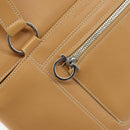 Salvatore Ferragamo Tote Bag Leather Beige Silver Auth BA9736-15
