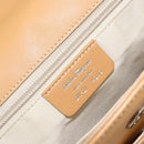 Salvatore Ferragamo Tote Bag Leather Beige Silver Auth BA9736-17