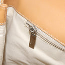 Salvatore Ferragamo Tote Bag Leather Beige Silver Auth BA9736-21