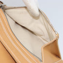 Salvatore Ferragamo Tote Bag Leather Beige Silver Auth BA9736-24