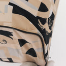 Salvatore Ferragamo Tote Bag Satin Beige Silver Auth BA9737-9