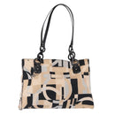 Salvatore Ferragamo Tote Bag Satin Beige Silver Auth BA9737-13