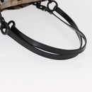 Salvatore Ferragamo Tote Bag Satin Beige Silver Auth BA9737-7