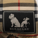 BURBERRY Nova Check Pet Carry Canvas Beige Silver Auth BA9738-18