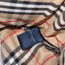 BURBERRY Nova Check Pet Carry Canvas Beige Silver Auth BA9738-19