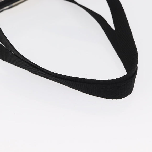 BURBERRY Nova Check Pet Carry Canvas Beige Silver Auth BA9738