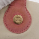 CHANEL Tragetasche Canvas Weiß Gold CC Auth BA9739-10